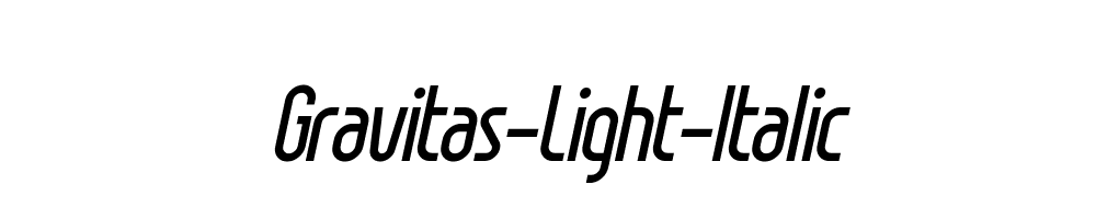 Gravitas-Light-Italic