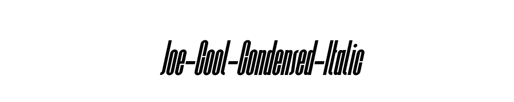 Joe-Cool-Condensed-Italic