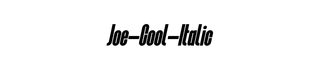 Joe-Cool-Italic