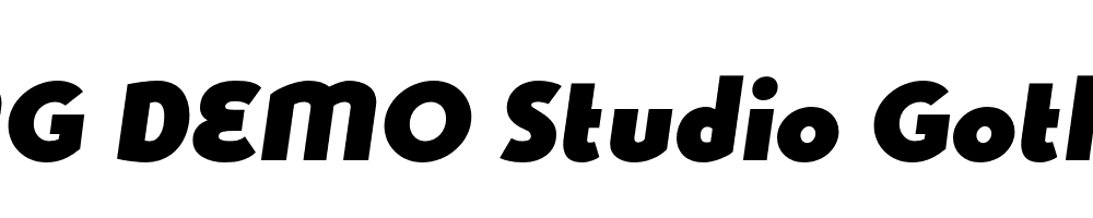  DEMO Studio Gothic Fat Italic