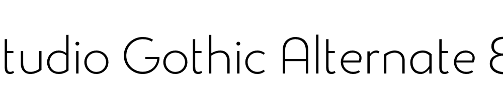  DEMO Studio Gothic Alternate ExLight Regular