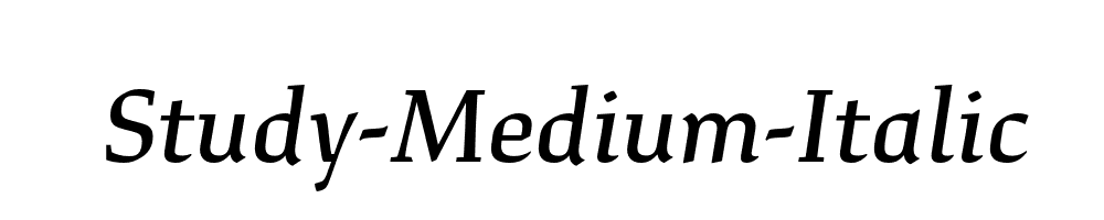 Study-Medium-Italic