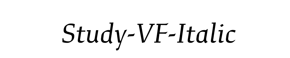 Study-VF-Italic