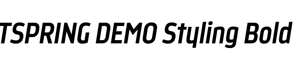  DEMO Styling Bold Italic