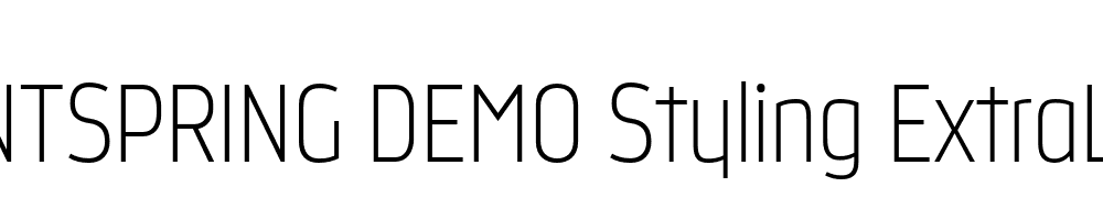  DEMO Styling ExtraLight