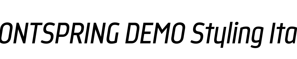  DEMO Styling Italic