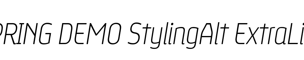  DEMO StylingAlt ExtraLight Italic