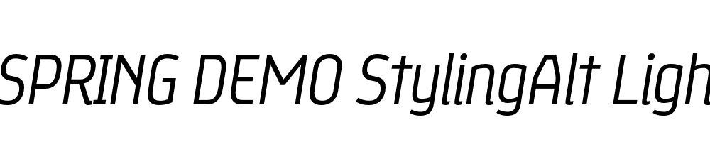  DEMO StylingAlt Light Italic