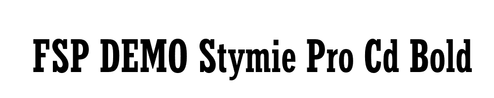 FSP DEMO Stymie Pro Cd Bold