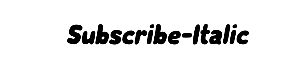 Subscribe-Italic