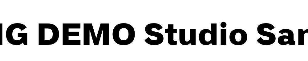  DEMO Studio Sans ExtraBold