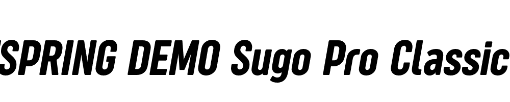  DEMO Sugo Pro Classic Italic