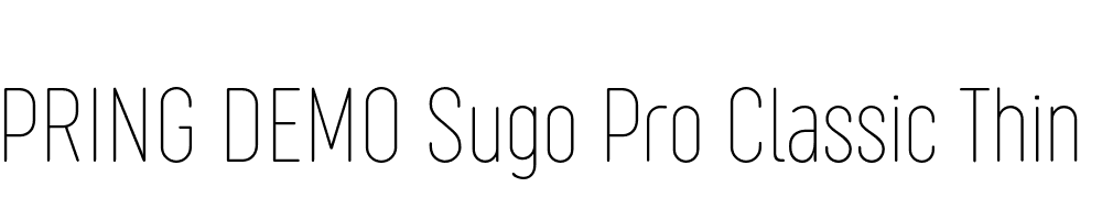  DEMO Sugo Pro Classic Thin Regular