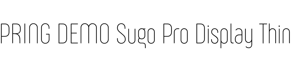  DEMO Sugo Pro Display Thin Regular