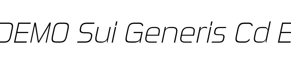 FSP DEMO Sui Generis Cd El Italic