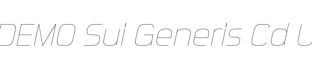 FSP DEMO Sui Generis Cd Ul Italic