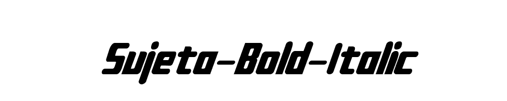 Sujeta-Bold-Italic