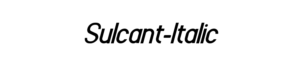 Sulcant-Italic