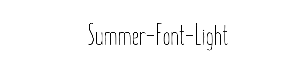 Summer-Font-Light