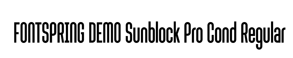  DEMO Sunblock Pro Cond Regular