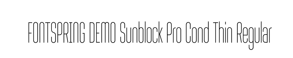  DEMO Sunblock Pro Cond Thin Regular