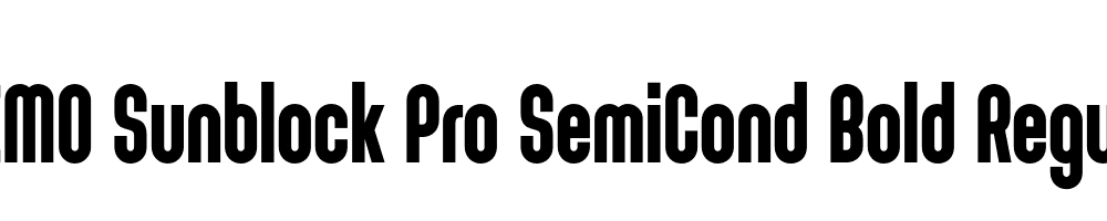  DEMO Sunblock Pro SemiCond Bold Regular