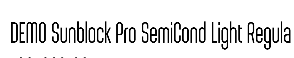  DEMO Sunblock Pro SemiCond Light Regular