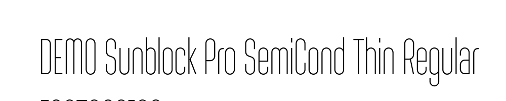  DEMO Sunblock Pro SemiCond Thin Regular