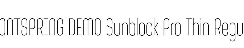  DEMO Sunblock Pro Thin Regular