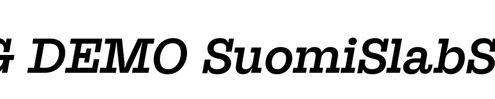  DEMO SuomiSlabSerif Md Italic