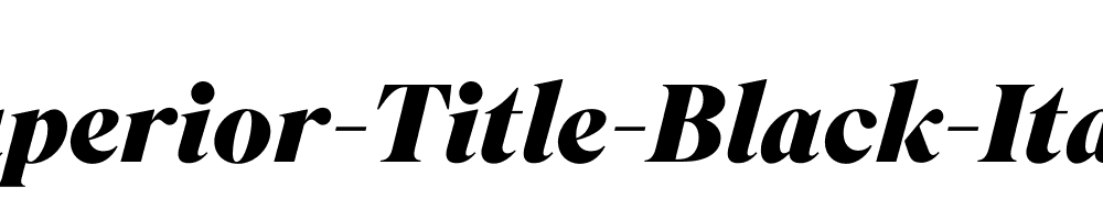 Superior-Title-Black-Italic