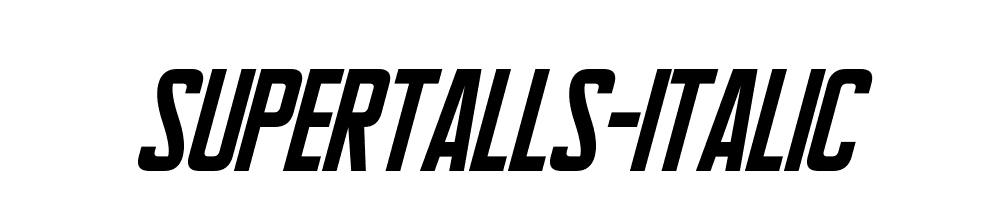 Supertalls-Italic