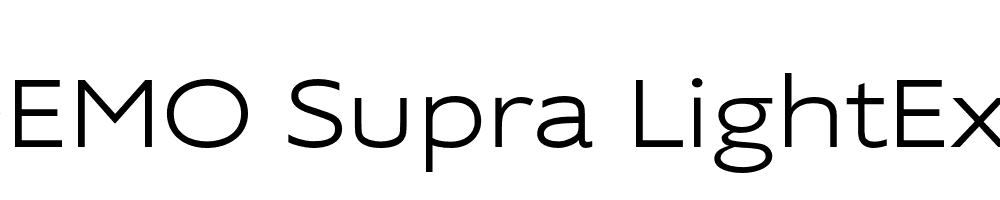  DEMO Supra LightExtended Regular