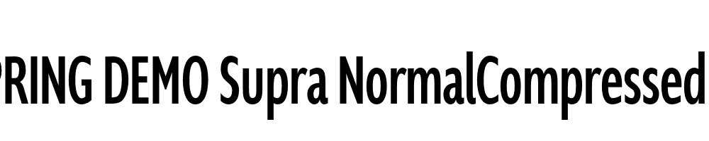  DEMO Supra NormalCompressed Regular