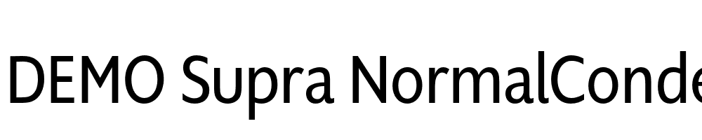  DEMO Supra NormalCondensed Regular