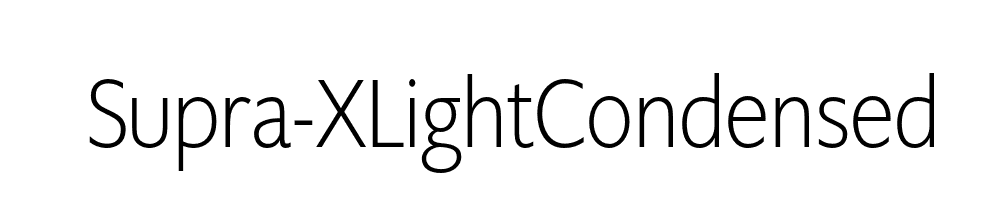 Supra-XLightCondensed