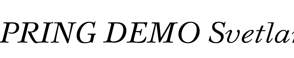  DEMO Svetlana Italic