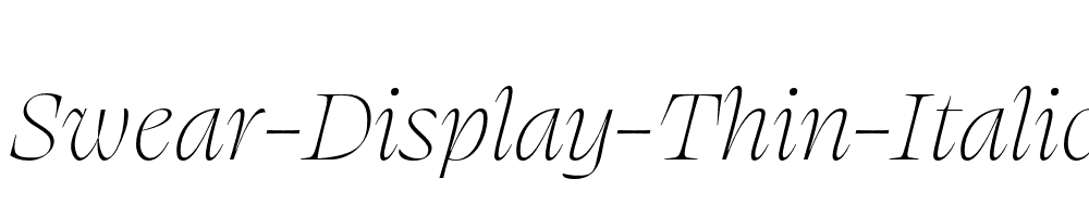 Swear-Display-Thin-Italic