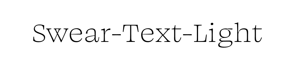 Swear-Text-Light