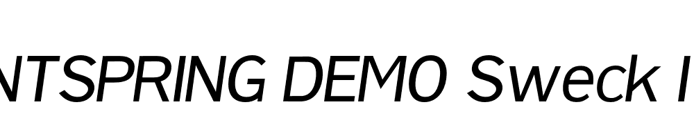  DEMO Sweck Italic