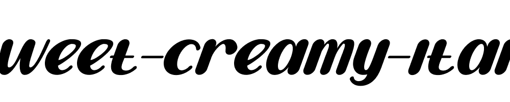 Sweet-Creamy-Italic