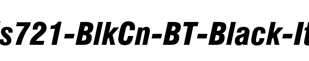 Swis721-BlkCn-BT-Black-Italic