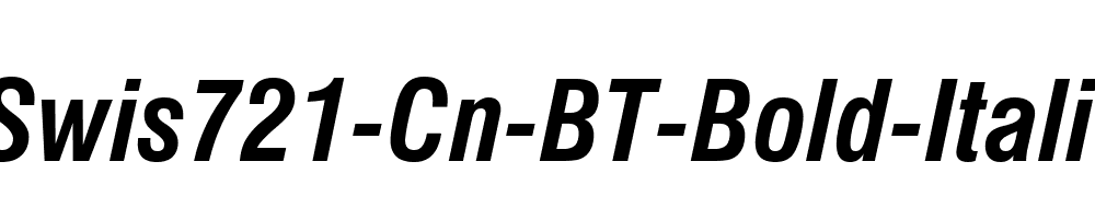 Swis721-Cn-BT-Bold-Italic