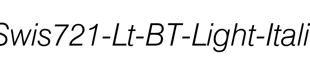 Swis721-Lt-BT-Light-Italic