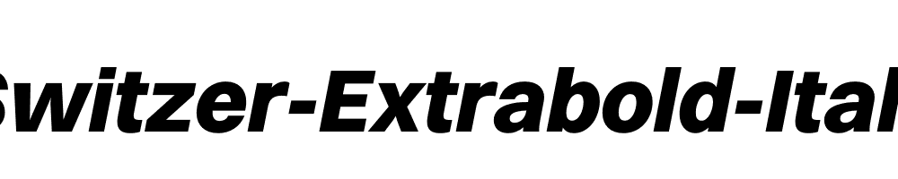 Switzer-Extrabold-Italic