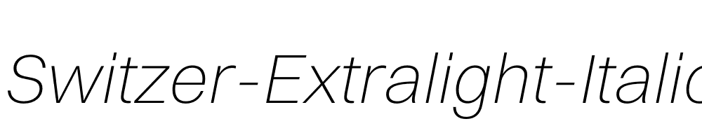 Switzer-Extralight-Italic