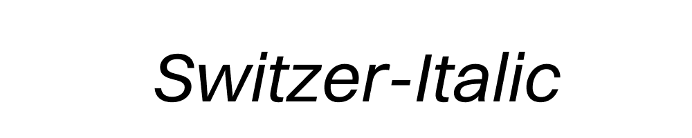 Switzer-Italic