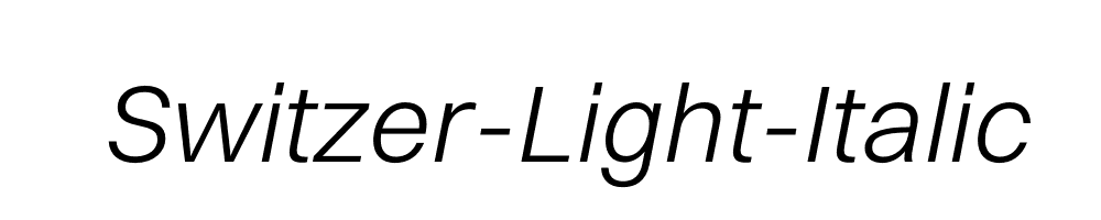 Switzer-Light-Italic