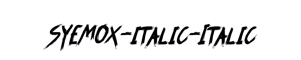 SYEMOX-italic-Italic