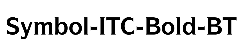 Symbol-ITC-Bold-BT